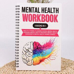 Mental Health Journal 6 In 1 Spiral Bound NWT